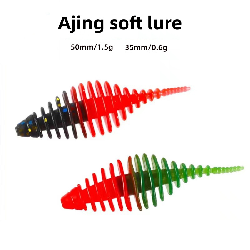 8PCS Soft Worm Fishing Lure Do - مراجعة Jigger Double Sided وسعره