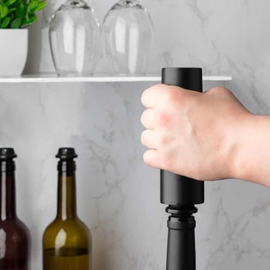 - Rechargeable Wine Saver Vacu - مراجعة Wine Preservation Pump وسعره