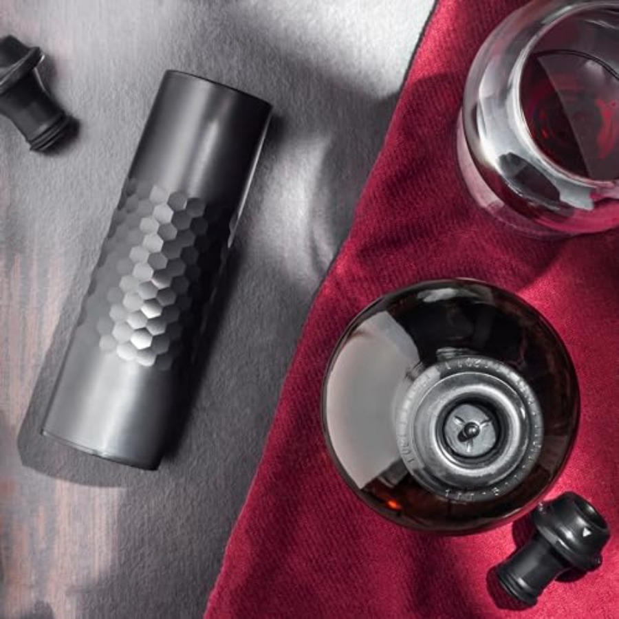 - Rechargeable Wine Saver Vacu - مراجعة Wine Preservation Pump وسعره