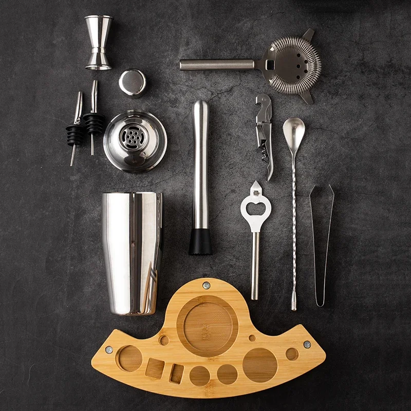 11pcs Stainless Steel Bartende - مراجعة Boston Shaker Set وسعره