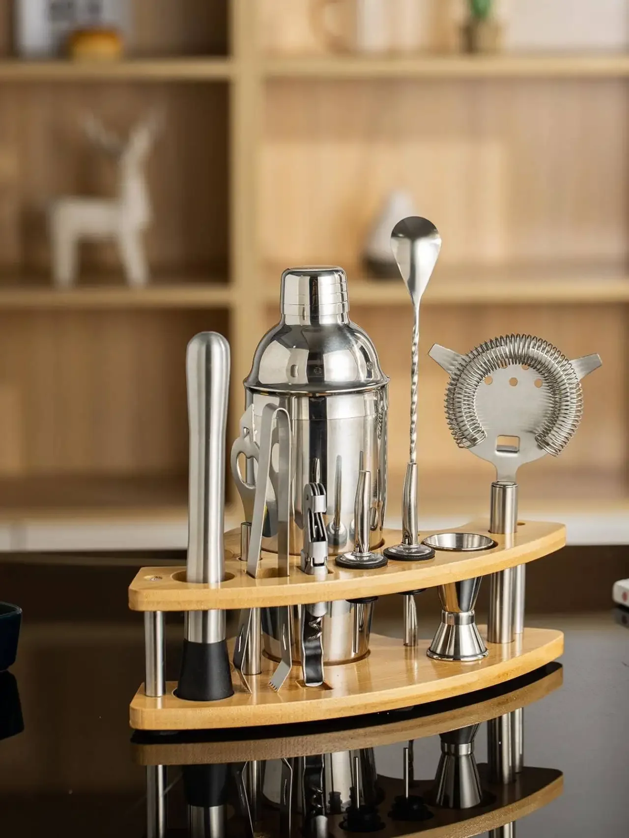 11pcs Stainless Steel Bartende - مراجعة Boston Shaker Set وسعره
