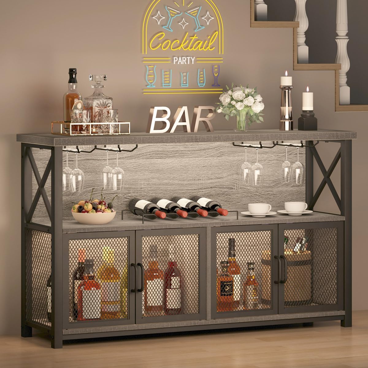 Liquor Home Bar Cabinet, Indus - مراجعة Home Bar And Cabinet وسعره