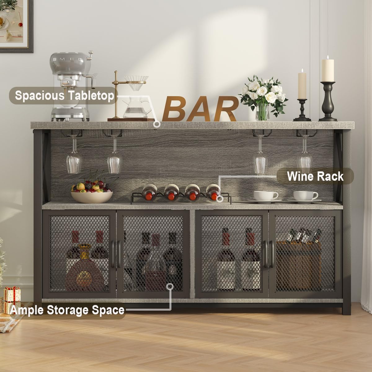 Liquor Home Bar Cabinet, Indus - مراجعة Home Bar And Cabinet وسعره