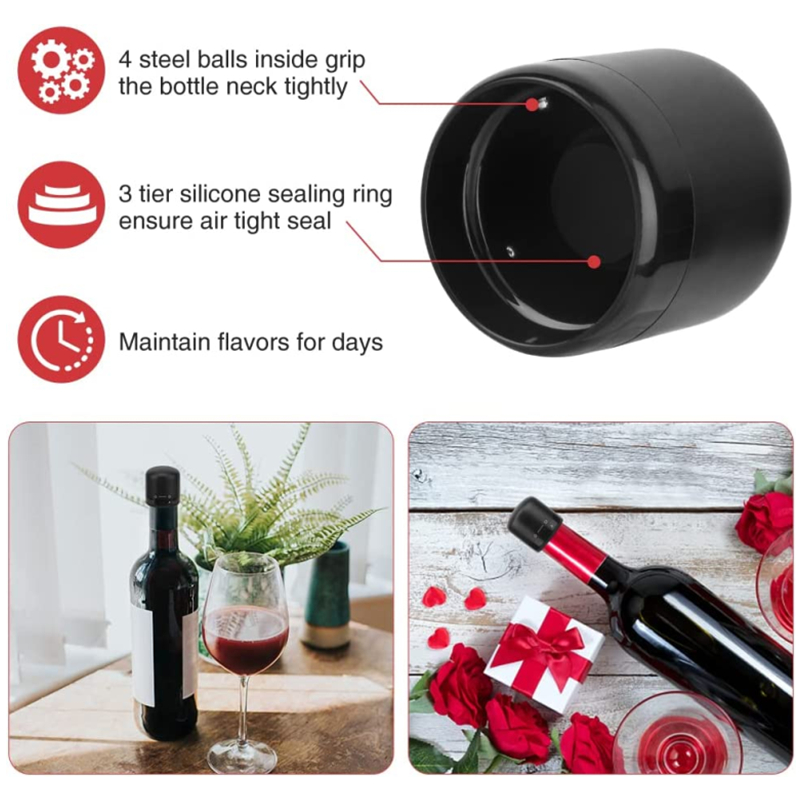 New 2PCS Vacuum Red Wine Bottl - مراجعة Wine Preservation Pump وسعره