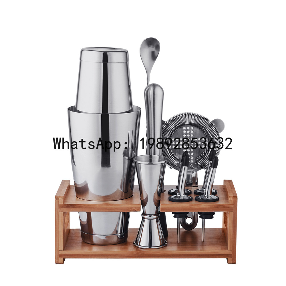 Stainless steel cocktail shake - مراجعة Boston Shaker Set وسعره