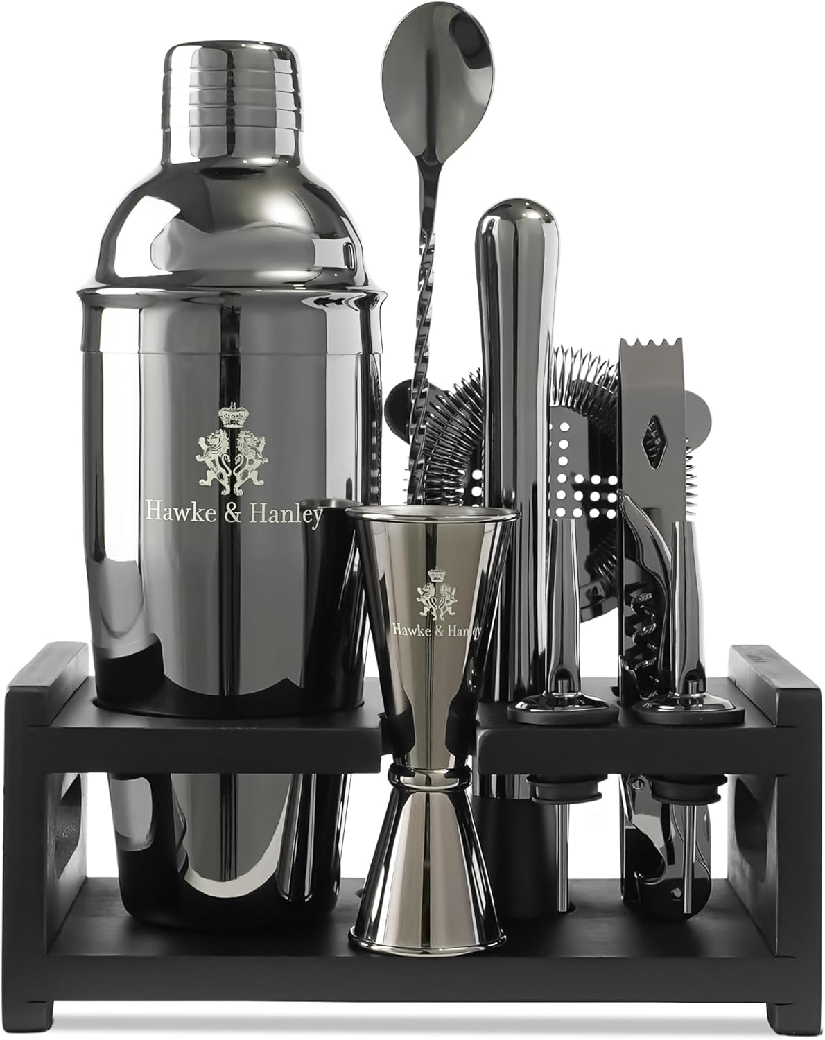Cocktail Shaker Bar Set, 25 oz - مراجعة Cocktail Recipe Book وسعره