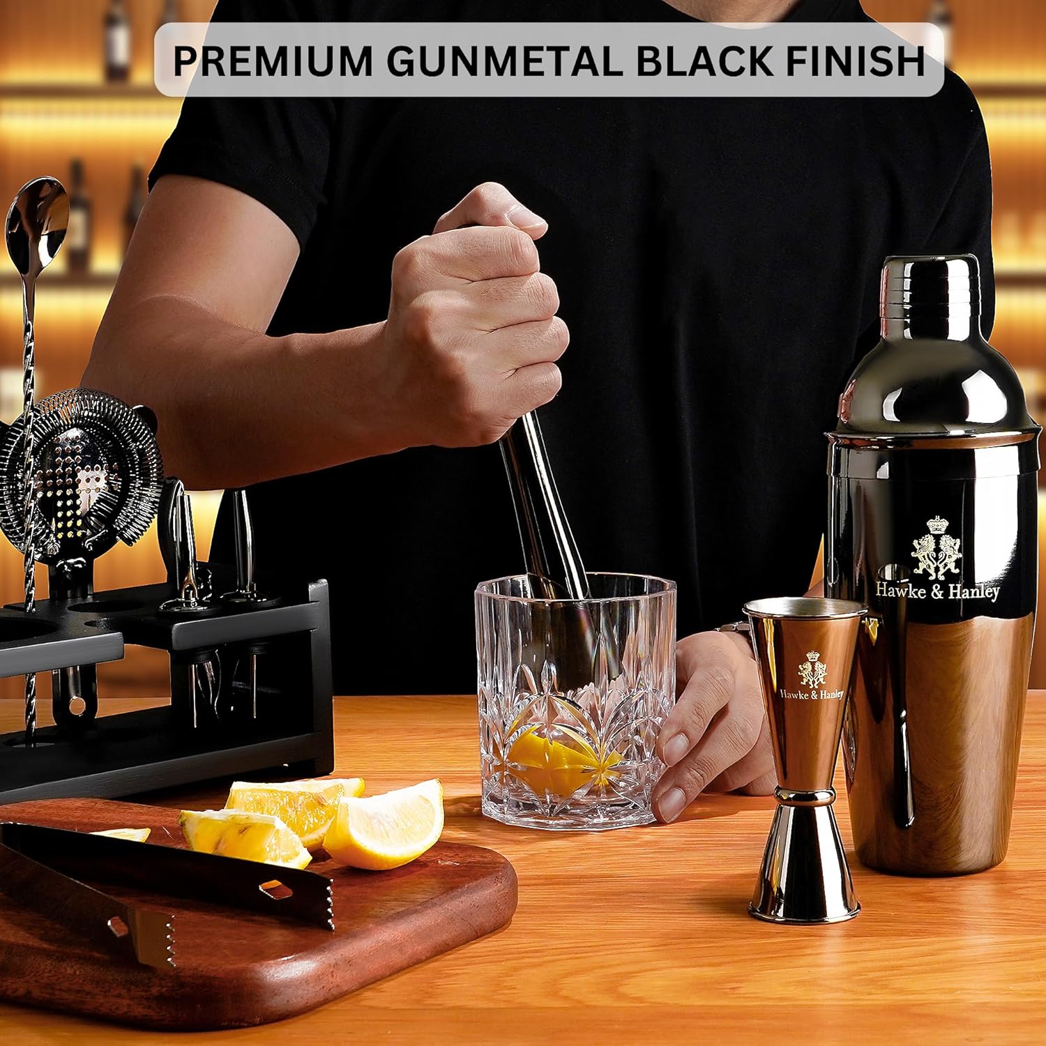 Cocktail Shaker Bar Set, 25 oz - مراجعة Cocktail Recipe Book وسعره