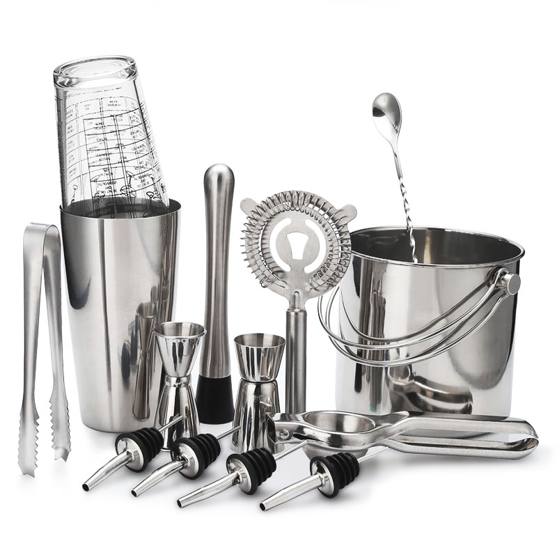 Cocktail Shaker Bar Set Stainl - مراجعة Boston Shaker Set وسعره