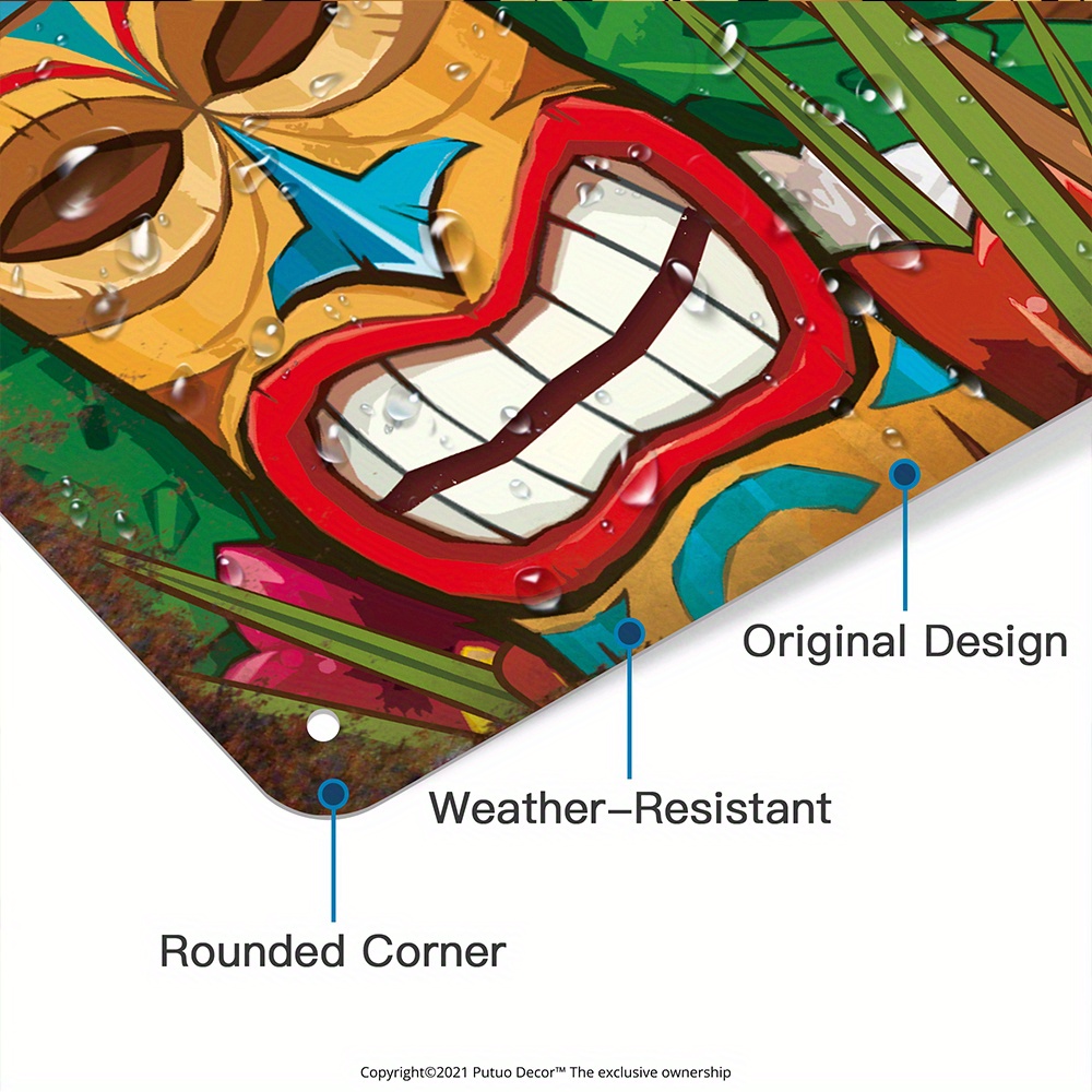 Custom  Decor Tiki Bar Sign, P - مراجعة Home Bar Accessories وسعره
