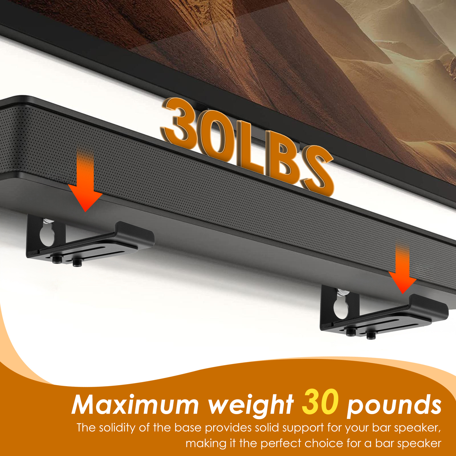 2Pcs Soundbar Speaker Stands W - مراجعة Home Bar Accessories وسعره