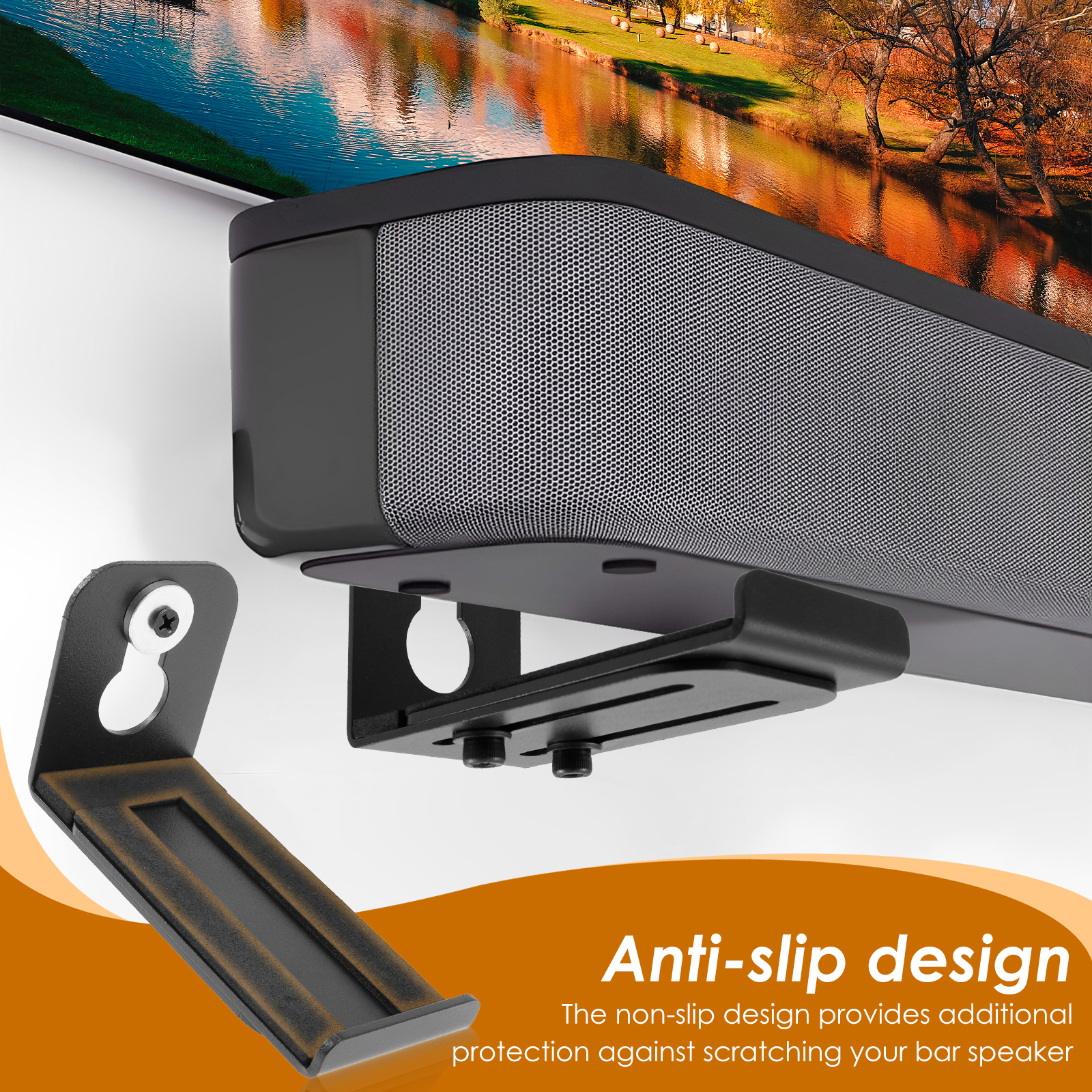 2Pcs Soundbar Speaker Stands W - مراجعة Home Bar Accessories وسعره