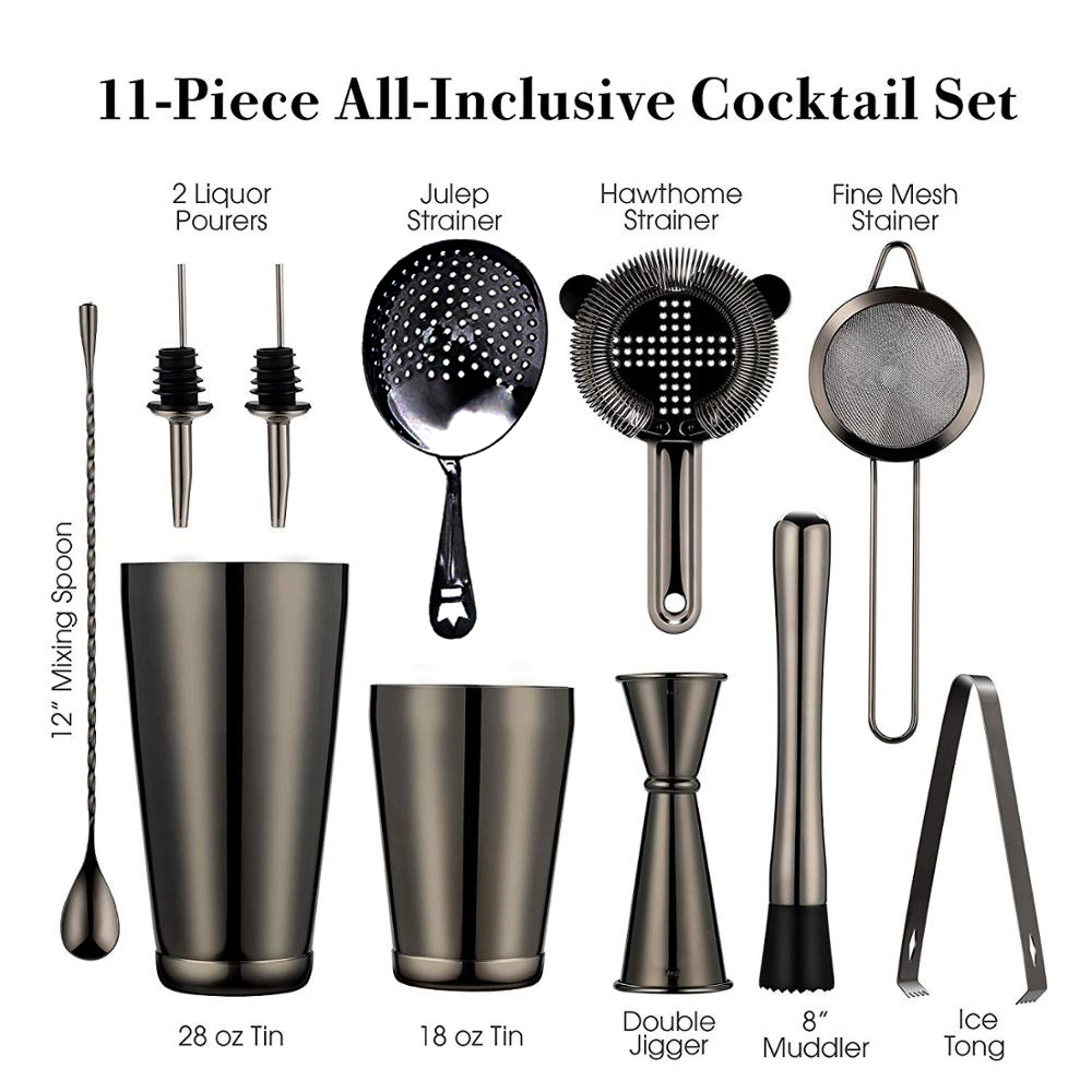 Cocktail Shaker Bar Set: 2 Wei - مراجعة Boston Shaker Set وسعره