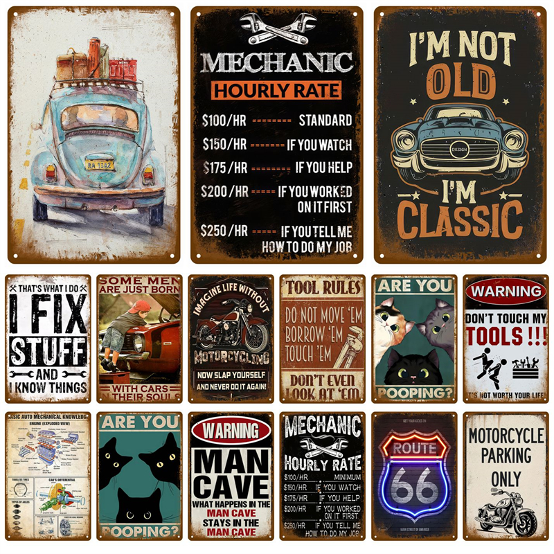 Vintage Metal Plate Tin Sign P - مراجعة Home Bar Accessories وسعره