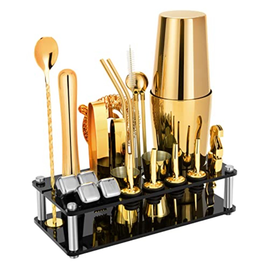 Cocktail Shaker Set 23-Piece B - مراجعة Boston Shaker Set وسعره