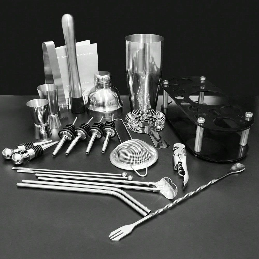 22 Pieces Cocktail Shaker Set, - مراجعة Boston Shaker Set وسعره