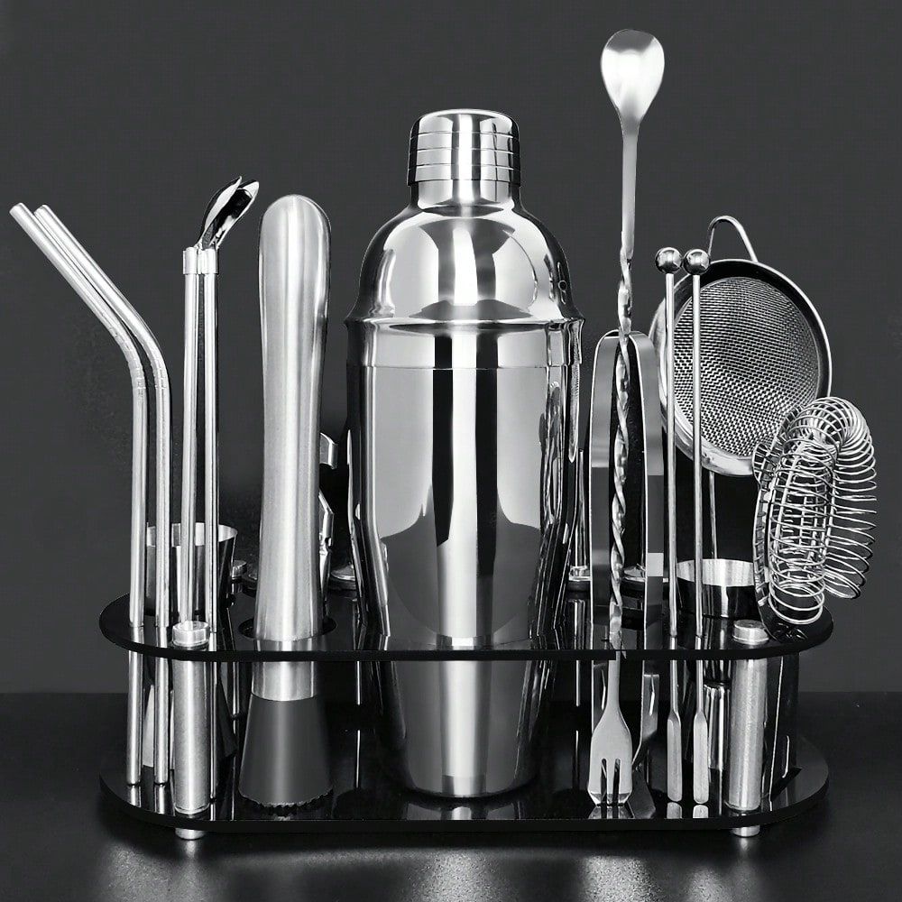 22 Pieces Cocktail Shaker Set, - مراجعة Boston Shaker Set وسعره