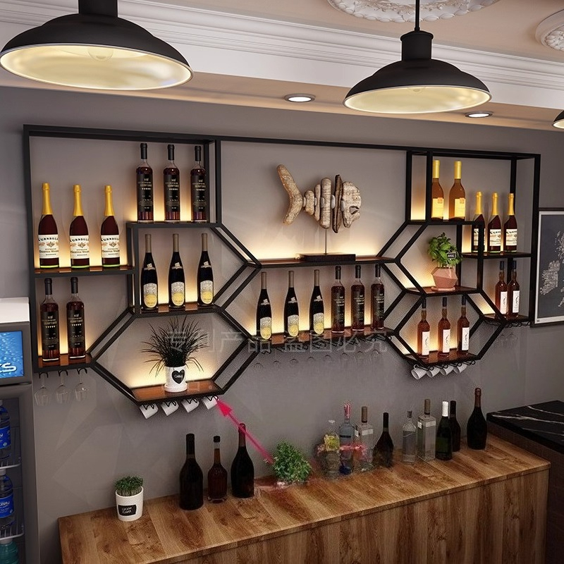 Metal Shelves Wine Cabinet Liv - مراجعة Home Bar And Cabinet وسعره