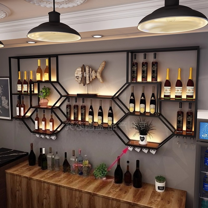 Metal Shelves Wine Cabinet Liv - مراجعة Home Bar And Cabinet وسعره