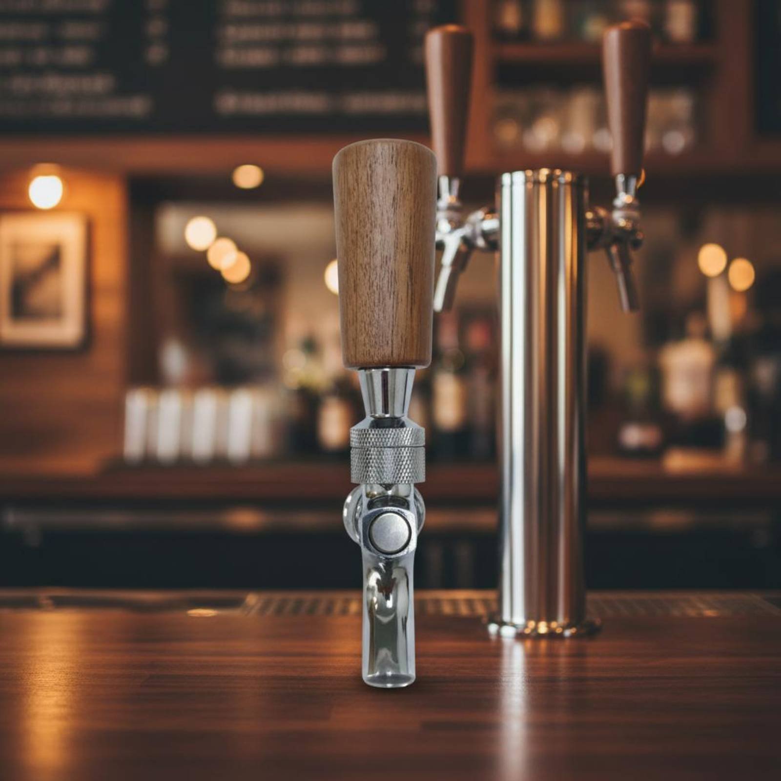 Short Wooden Beer Handle Solid - مراجعة Home Bar Accessories وسعره