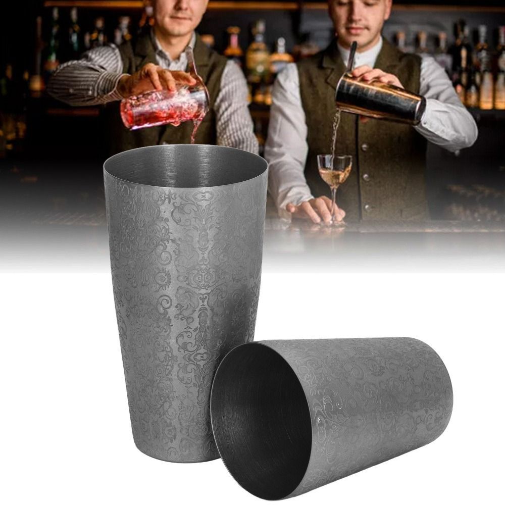 2 Piece Set Etched Pattern Bos - مراجعة Boston Shaker Set وسعره