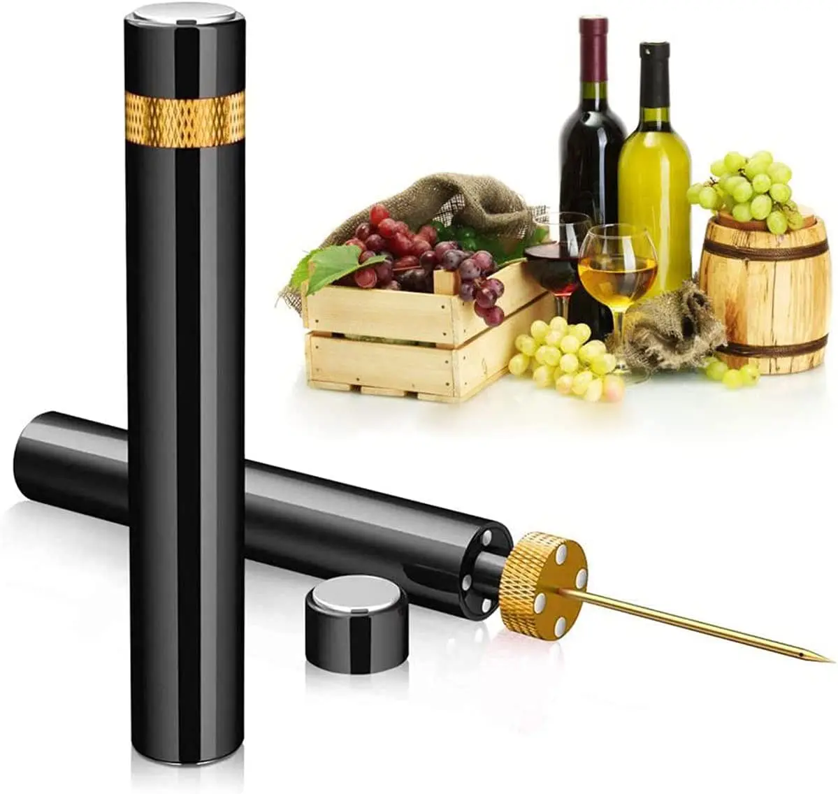 Red Wine Bottle Opener Air Pre - مراجعة Wine Preservation Pump وسعره