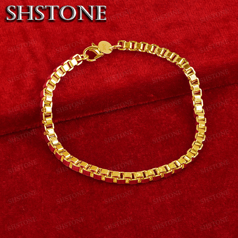 Exquisite 18K Gold 4mm Box Cha - مراجعة Bar Cart Gold وسعره