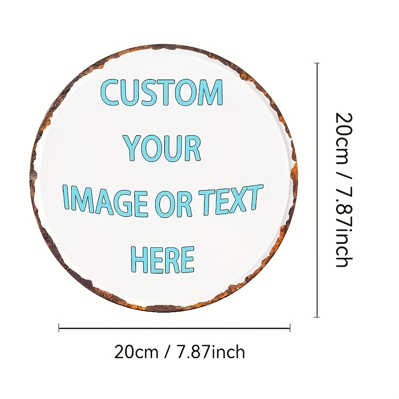 Custom Round Metal Tin Sign, P - مراجعة Home Bar Accessories وسعره