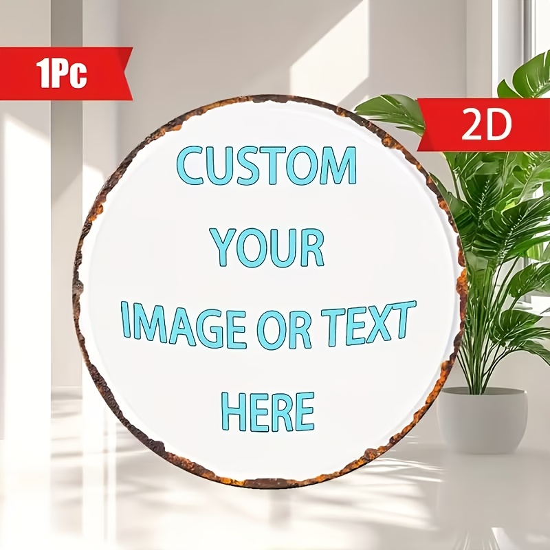Custom Round Metal Tin Sign, P - مراجعة Home Bar Accessories وسعره